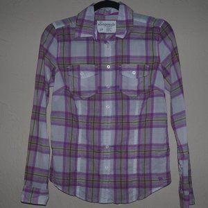Aeropostale plaid button down light material